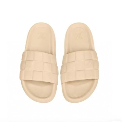 루이비통 남/녀 베이지 슬리퍼 - Louis vuitton Unisex Beige Slippers - lv851x