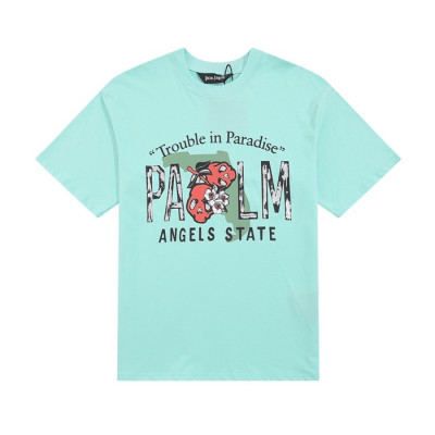 팜 엔젤스 남성 블루 크루넥 반팔티 - Pam Angels Mens Blue Tshirts - pam397x