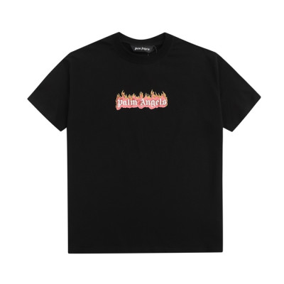 팜 엔젤스 남성 블랙 크루넥 반팔티 - Pam Angels Mens Black Tshirts - pam400x