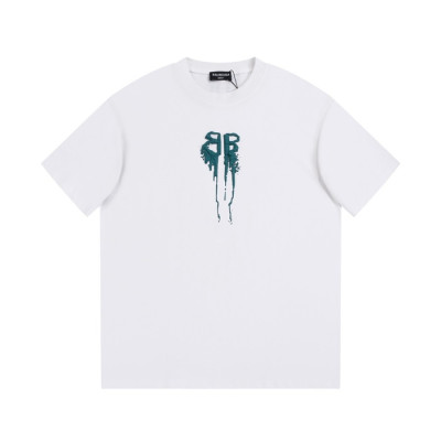 발렌시아가 남성 화이트 크루넥 반팔티 - Balenciaga Mens White Short sleeved Tshirts - ba357x