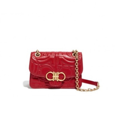 페라가모 여성 레드 크로스백 - Ferragamo Womens Red Cross Bag - sf12x