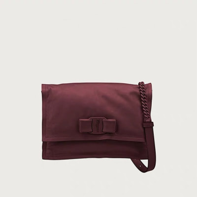 페라가모 여성 버건디 크로스백 - Ferragamo Womens Burgundy Cross Bag - sf16x