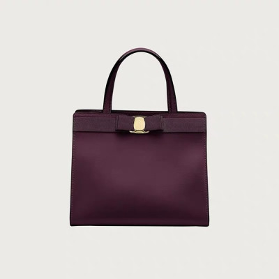 페라가모 여성 버건디 토트백 - Ferragamo Womens Burgundy Tote Bag - sf32x