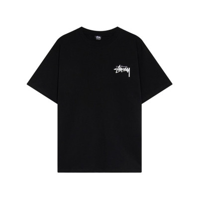 스터시 남성 블랙 크루넥 반팔티 - Stussy Mens Black Short sleeved Tshirts - stu11x