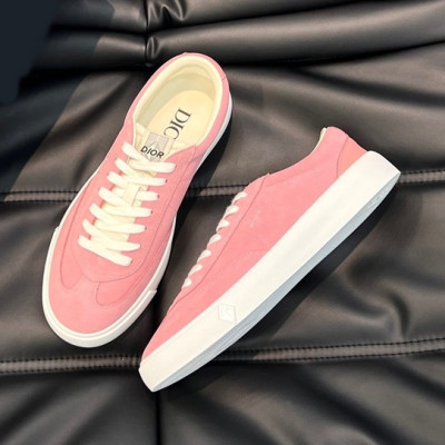 디올 남성 핑크 스니커즈 - Dior Mens Pink Sneakers - di453x