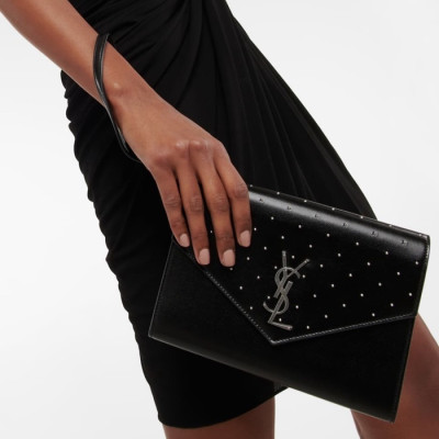 입생로랑 여성 블랙 클러치 - Saint Laurent Womens Black Clutch - ysl804x