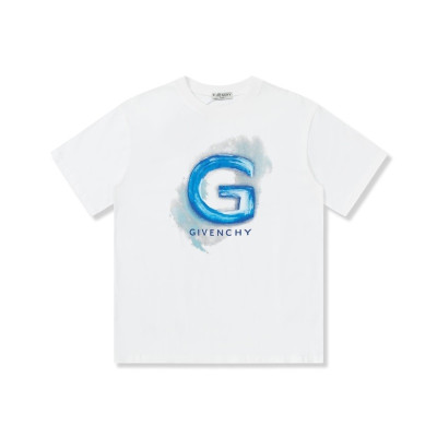 지방시 남성 크루넥 화이트 반팔티 - Givenchy Mens White Short Sleeved Tshirts - gi252x