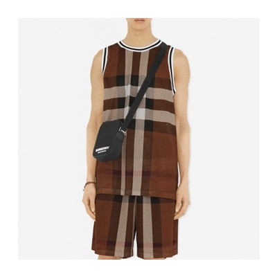 버버리 남성 브라운 나시 - Burberry Mens Brown Sleeveless Tshirts - bu178x