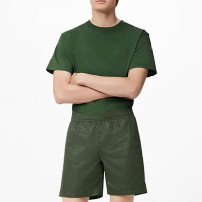 루이비통 남성 카키 반바지 - Louis vuitton Mens Khaki Half-pants - lv942x