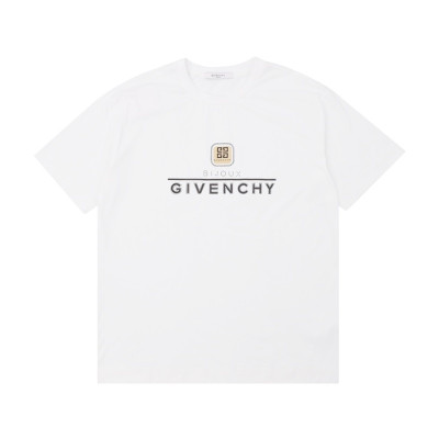 지방시 남성 크루넥 화이트 반팔티 - Givenchy Mens White Short Sleeved Tshirts - gi268x