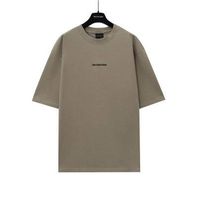 발렌시아가 남성 그레이 크루넥 반팔티 - Balenciaga Mens Gray Short sleeved Tshirts - ba382x