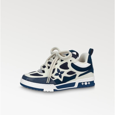 루이비통 남성 네이비 스니커즈 - Louis vuitton Mens Navy Sneakers - lv977x