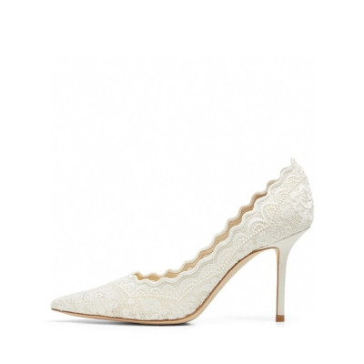 지미츄 여성 화이트 펌프스 - Jimmy Choo Womens White Pumps - ji19x