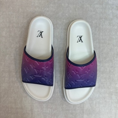 루이비통 남성 퍼플 슬리퍼 - Louis vuitton Mens Purple Slippers - lv1006x