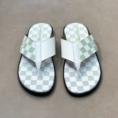 루이비통 남성 그린 슬리퍼 - Louis vuitton Mens Green Slippers - lv1023x