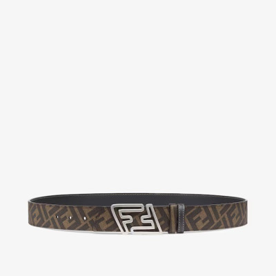 펜디 남성 시그니처 양면 블랙 벨트 - Fendi Mens Black Belts - fe121x