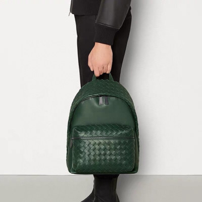 보테가베네타 남성 클래식 그린 백팩 - Bottega veneta Mens Green Back Pack - bv75x