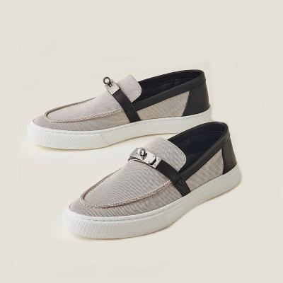 에르메스 남/녀 그레이 로퍼 - Hermes Unisex Gray Loafer - he180x