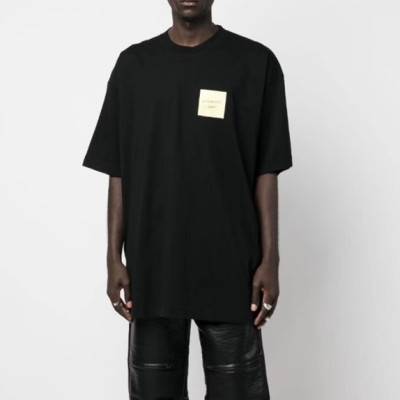 베트멍 남/녀 트렌디 블랙 반팔티 - Vetements Unisex Black Tshirts - vet353x