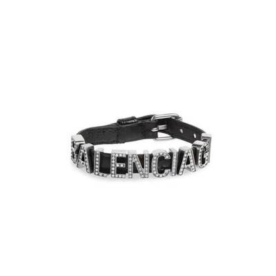 발렌시아가 여성 화이트 골드 팔찌 - Balenciaga Womens White Gold Bangle- acc118x