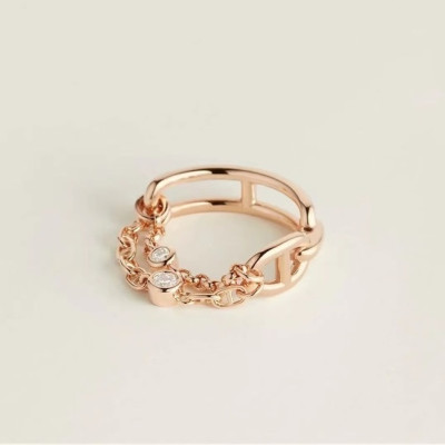 에르메스 여성 로즈 골드 반지 - Hermes Womens Rose Gold Ring - acc126x