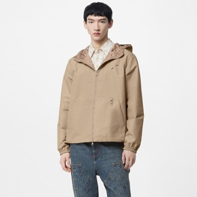 루이비통 남성 카멜 양면 자켓 - Louis vuitton Mens Camel Jackets - lv1161x