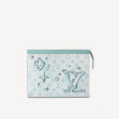 루이비통 남성 블루 클러치 - Louis vuitton Mens Blue Clutch - lv1210x