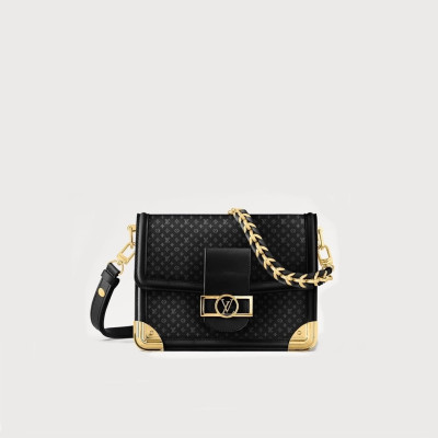 루이비통 여성 블랙 도핀백 - Louis vuitton Womens Black Cross Bag - lv1243x