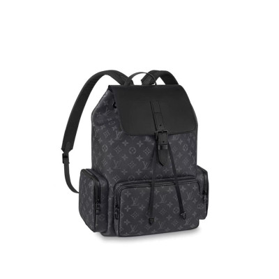 루이비통 남성 블랙 백팩 - Louis vuitton Mens Black Back Pack - lv1352x