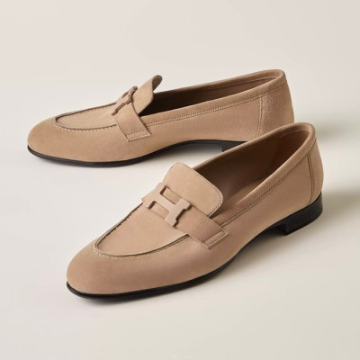 에르메스 여성 Paris 베이지 로퍼 - Hermes Women Beige Loafer - he225x