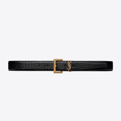 입생로랑 여성 블랙 벨트 - Saint Laurent Womens Black Belts - ysl402