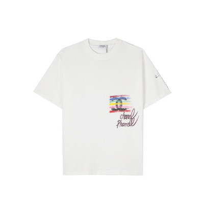 샤넬 남/녀 크루넥 화이트 반팔티 - Chanel Unisex White Tshirts - ch480x