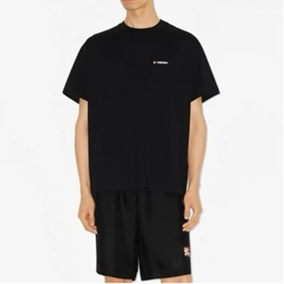 버버리 남성 블랙 크루넥 반팔티 - Burberry Mens Black Short Sleeved Tshirts - bu225x