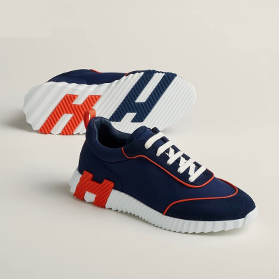 에르메스 남성 네이비 스니커즈 - Hermes Mens Navy Sneakers - he231x