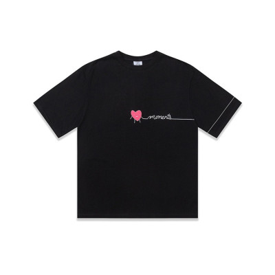 베트멍 남/녀 트렌디 블랙 반팔티 - Vetements Unisex Black Tshirts - vet362x