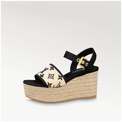 루이비통 여성 블랙 샌들 - Louis vuitton Womens Black Sandals - lv1687x