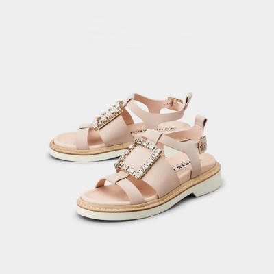 로저비비에 여성 핑크 샌들 - Roger Vivier Womens Pink Sandals - vi06x