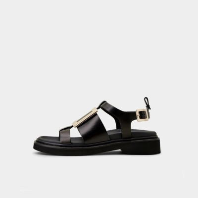 로저비비에 여성 블랙 샌들 - Roger Vivier Womens Black Sandals - vi10x