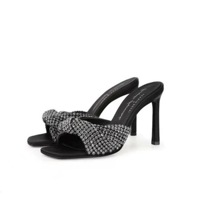 세르지오 로시 여성 블랙 뮬 - Sergio Rossi Womens Black Mule - se01x