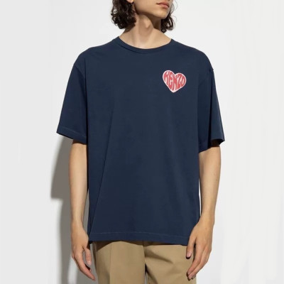 겐조 남/녀 네이비 크루넥 반팔티 - Kenzo Unisex Navy Tshirts - ken226x