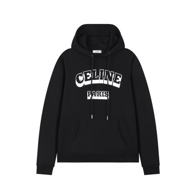 셀린느 남성 캐쥬얼 블랙 후드티 - Celine Mens Black Hoodie - ce185x