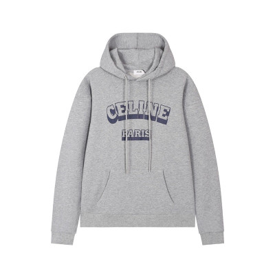 셀린느 남성 캐쥬얼 그레이 후드티 - Celine Mens Gray Hoodie - ce187x