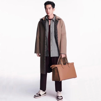 펜디 남성 모던 베이지 코트 - Fendi Mens Beige Coats - fe173x