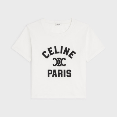 셀린느 여성 화이트 반팔티 - Celine Womens White Tshirts - ce190x