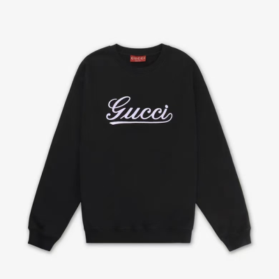 구찌 남성 베이직 블랙 맨투맨 - Gucci Mens Black Tshirts - Gu939x