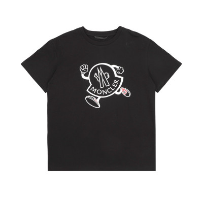 몽클레어 남성 블랙 크루넥 반팔티 - Moncler Mens Black Tshirts - mo157x