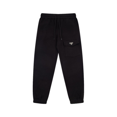 프라다 남성 캐쥬얼 블랙 팬츠 - Prada Mens Black Pants - pr680x