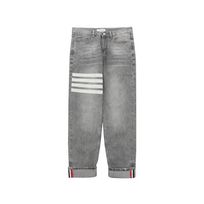 톰브라운 남성 그레이 청바지 - Thom Browne Mens Gray Jeans - th88x