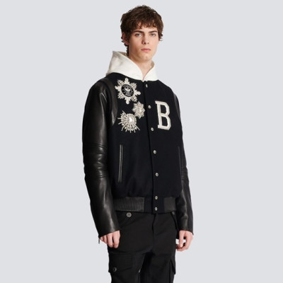 발망 남성 블랙 자켓 - Balmain Mens Black Jackets - bam226x