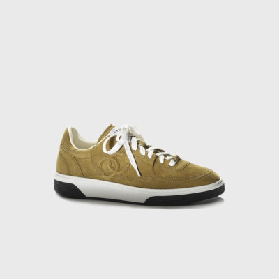 샤넬 남/녀 키드스킨 스웨이드 그린 스니커즈 【매장-190만원대】 - Chanel Unisex Green Sneakers - ch503x